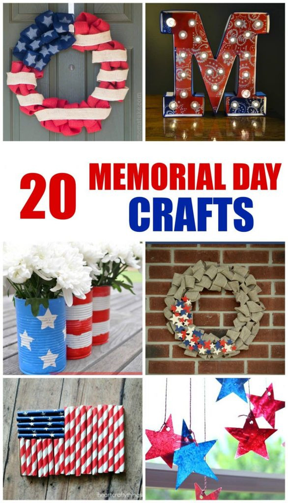 Crafts For Memorial Day
 20 Memorial Day Craft Ideas for Home or School Classroom