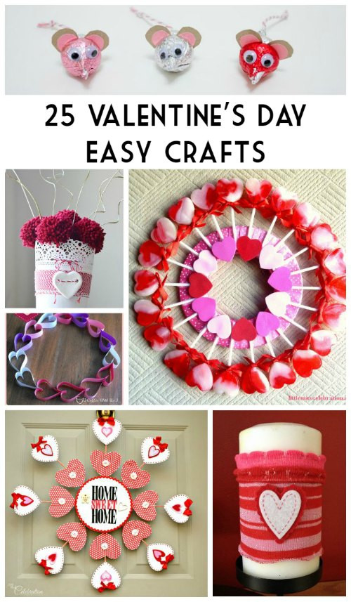 Crafts For Valentines Day
 25 Valentine s Day Easy Crafts BargainBriana