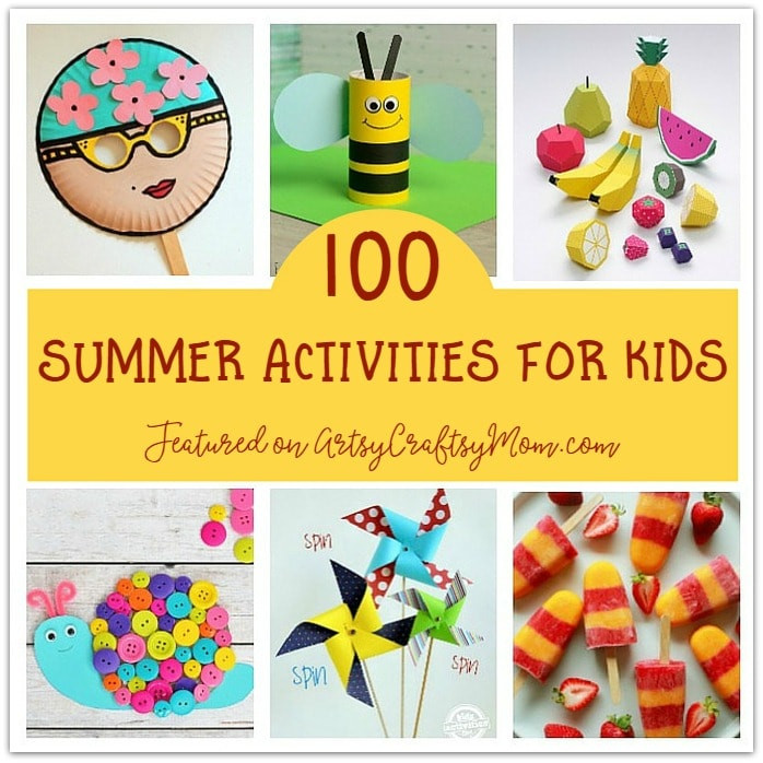 Crafts To Do In The Summer
 100 Summer Crafts & Activities for Kids Summer Camp at