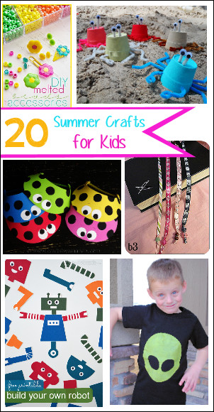 Crafts To Do In The Summer
 20 Crafts to do with Kids This Summer