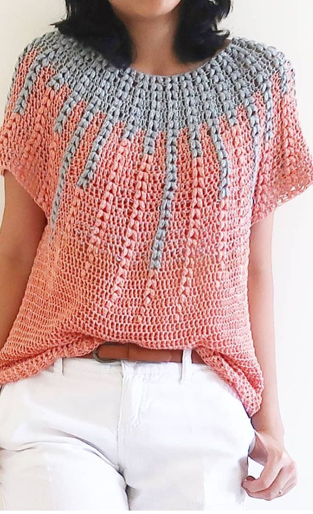 Crocheting Ideas For Summer
 Easy and Stylish Free Crochet Tops Pattern Ideas for