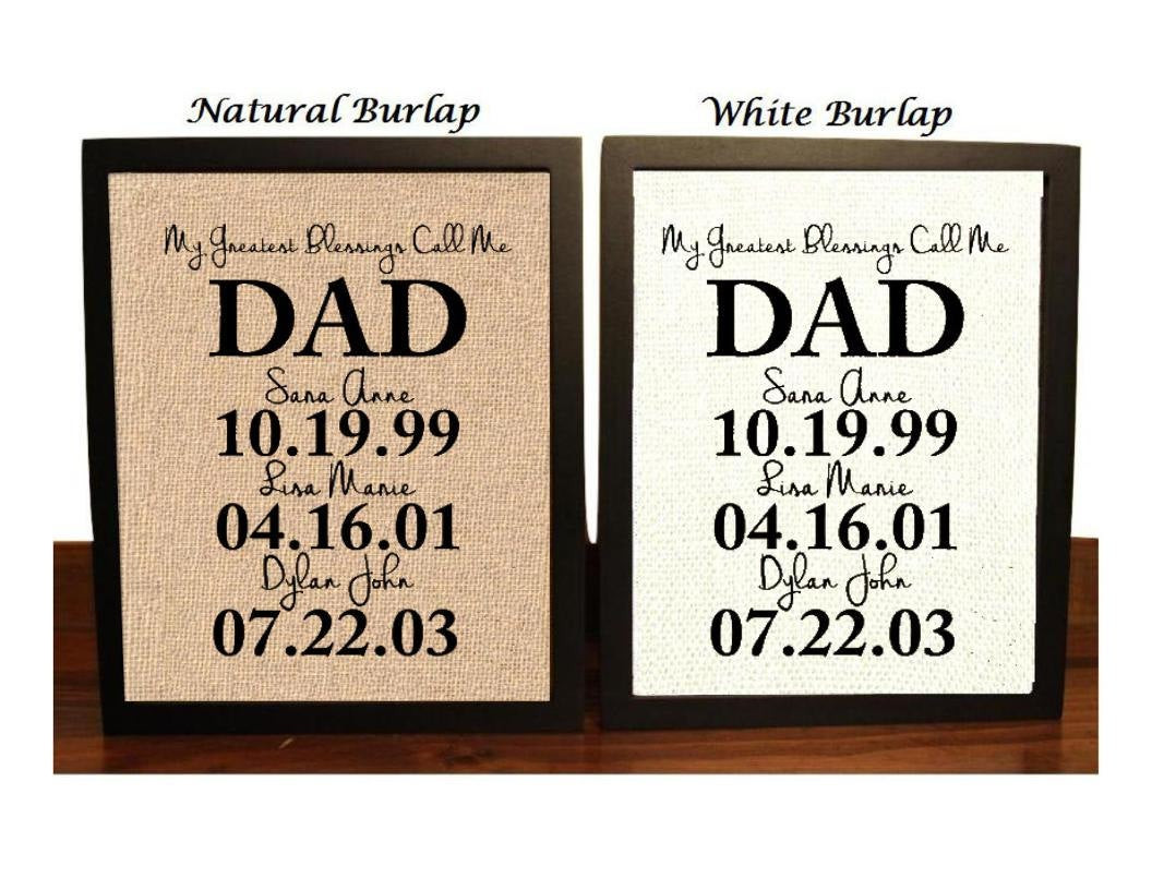 Custom Fathers Day Gift
 Personalized Gift for Dad Fathers Day Gift from Kids Gifts