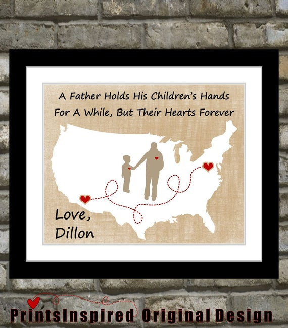 Custom Fathers Day Gift
 Personalized Fathers Day Gift For Dad Birthday by