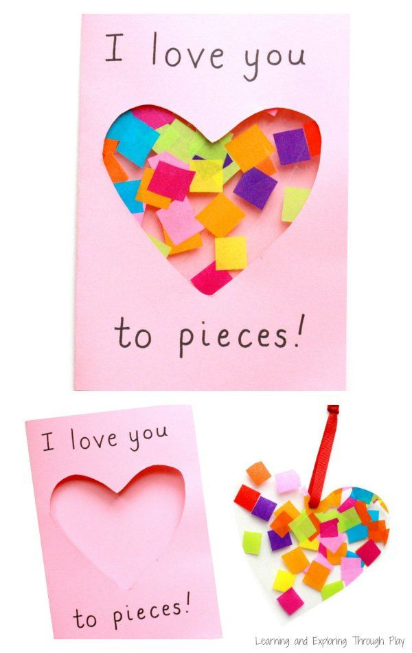 Cute Mothers Day Card Ideas
 Love you to Pieces Suncatcher Card