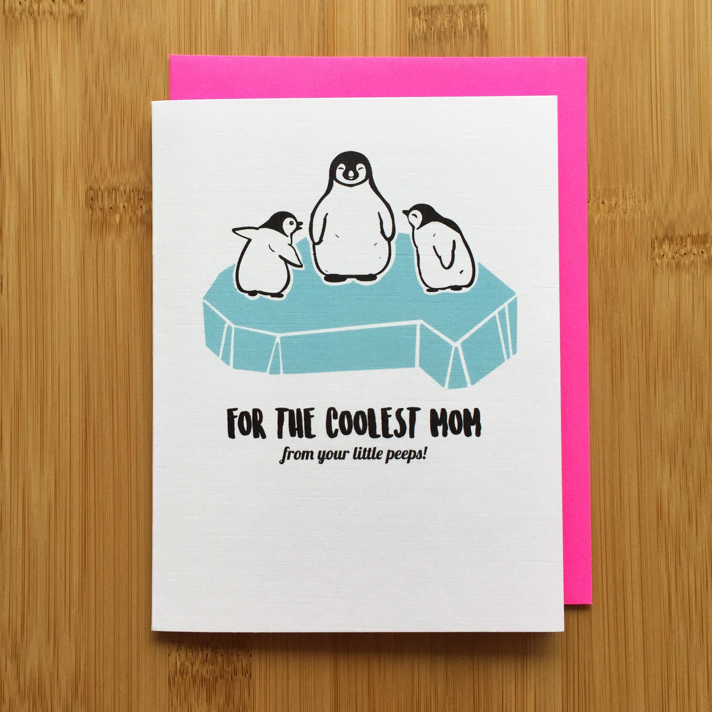 Cute Mothers Day Card Ideas
 Penguin Mothers Day Card Cute Penguin Card Penguin Gift