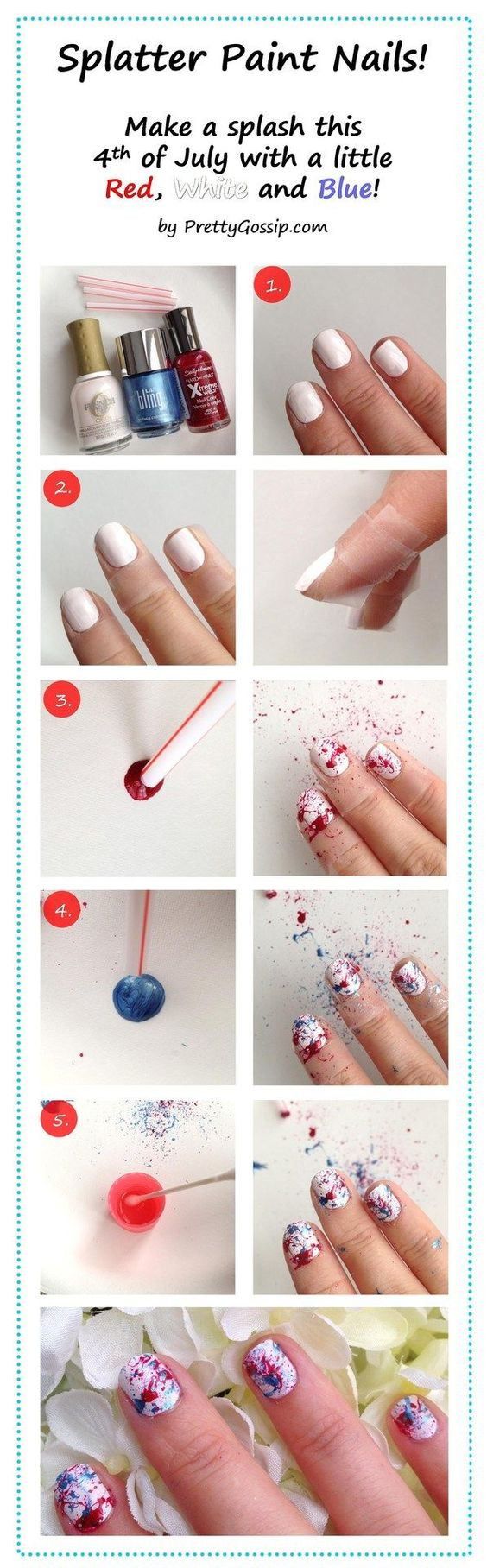 Diy 4th Of July Nails
 4th of July Makeup Ideas and Tutorials Absolutely Simple