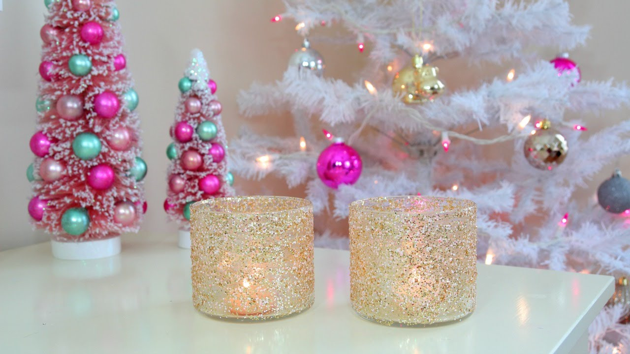 Diy Christmas Decor
 DIY Christmas Winter Room Decor Frosty Glitter Jars