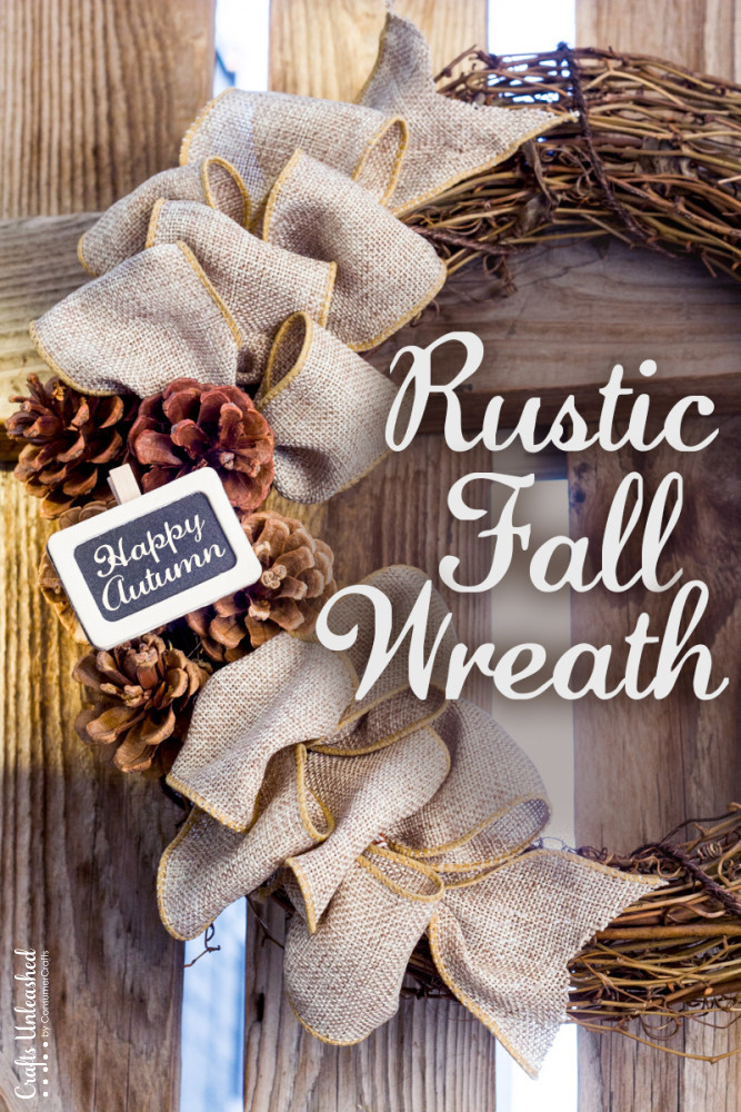 Diy Fall Wreath Ideas
 DIY Fall Wreath Rustic Burlap Crafts Unleashed
