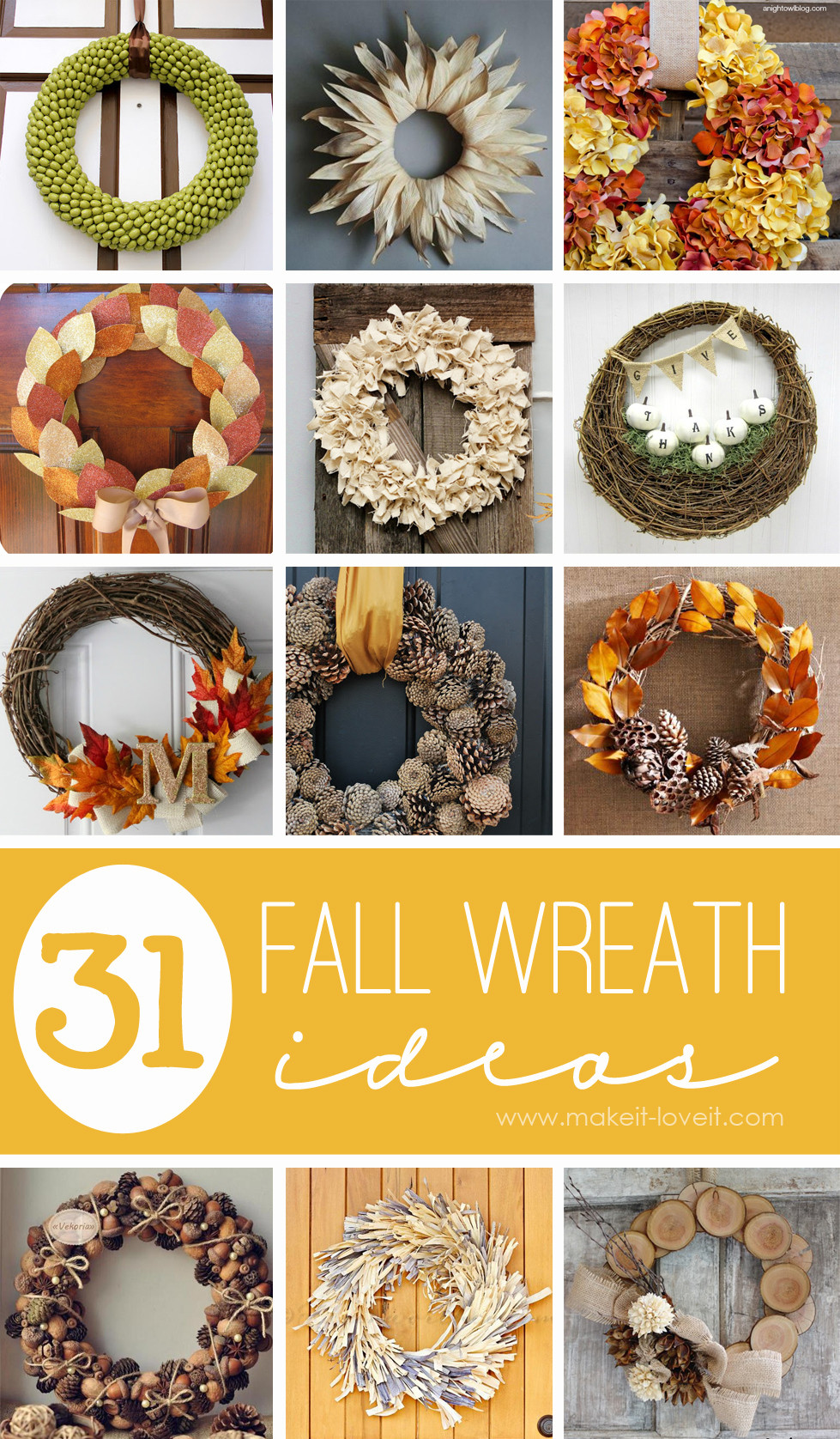 Diy Fall Wreath Ideas
 31 DIY Fall Wreath Ideas