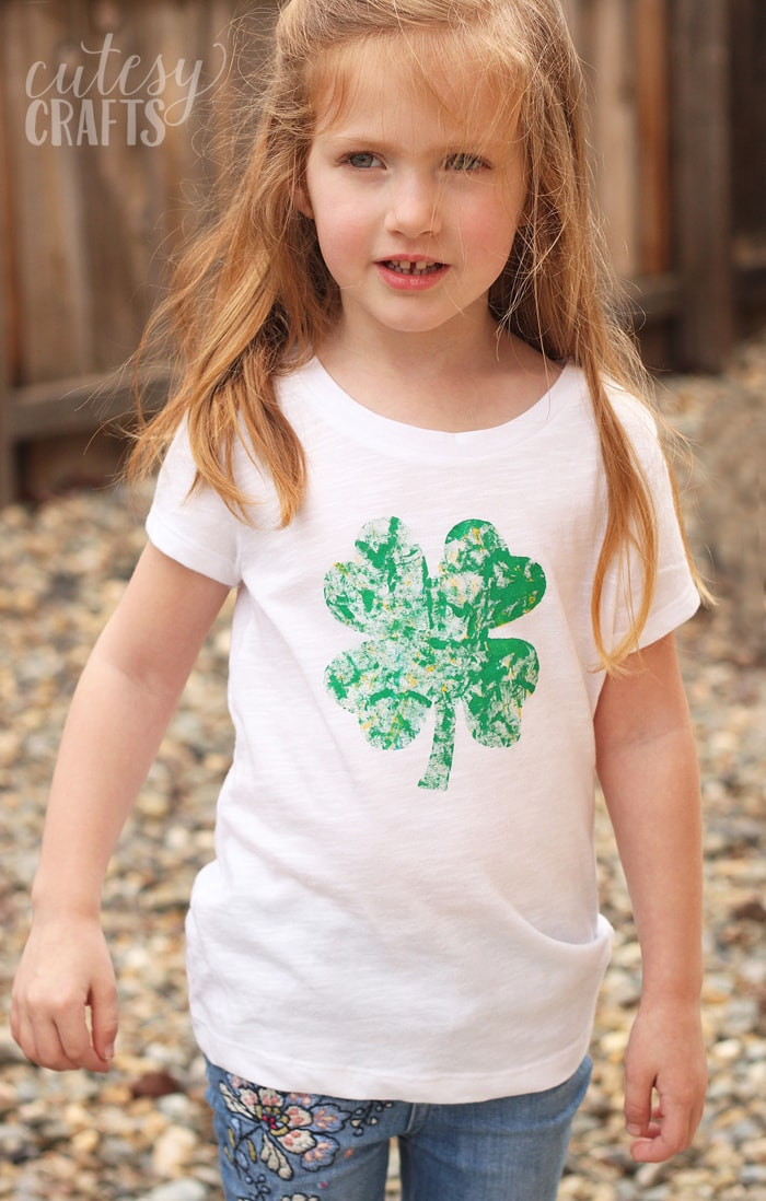 Diy St Patrick's Day Shirt
 Marble Painted DIY St Patrick s Day Shirt Cutesy Crafts