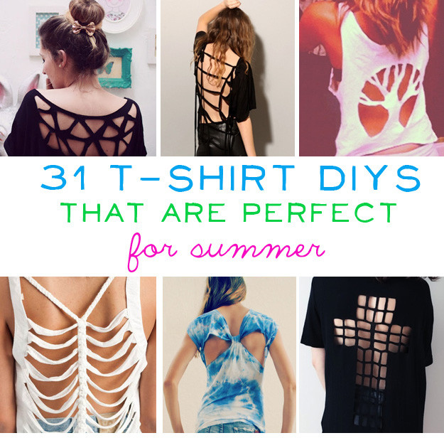 Diy Summer Shirts
 31 T Shirt DIYs That Are Perfect For Summer