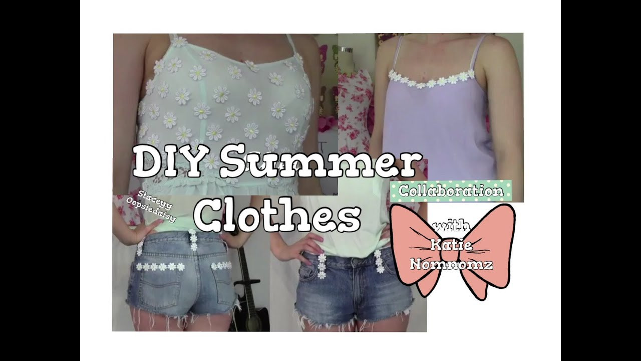 Diy Summer Shirts
 DIY Summer Clothes Collab with Katie NomNomz