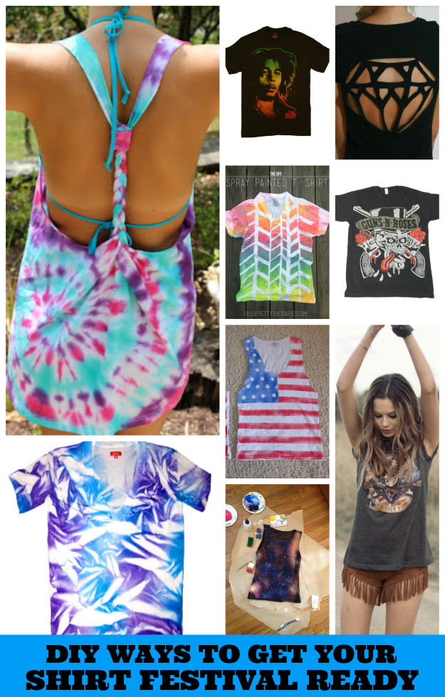 Diy Summer Shirts
 How To Get Your T Shirt Ready for Summer Festivals