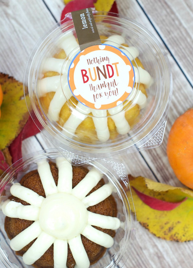 Diy Thanksgiving Gifts
 Nothing Bundt Thankful for You Gift Idea – Fun Squared