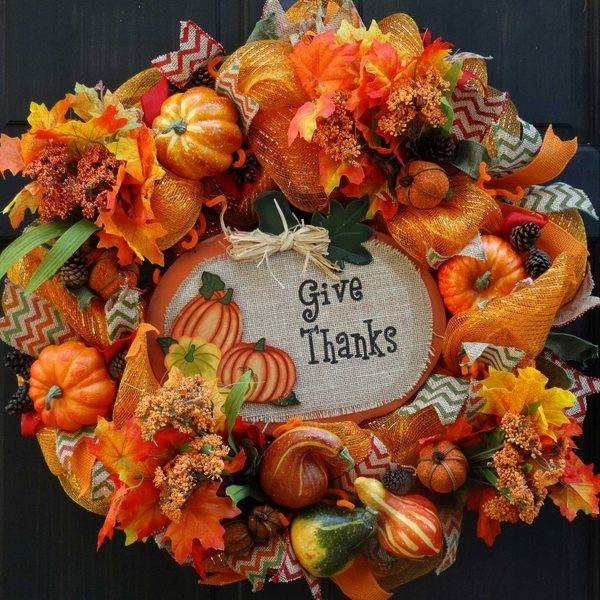 Diy Thanksgiving Wreaths
 Fall deco mesh wreath ideas – inspiring autumn decor for