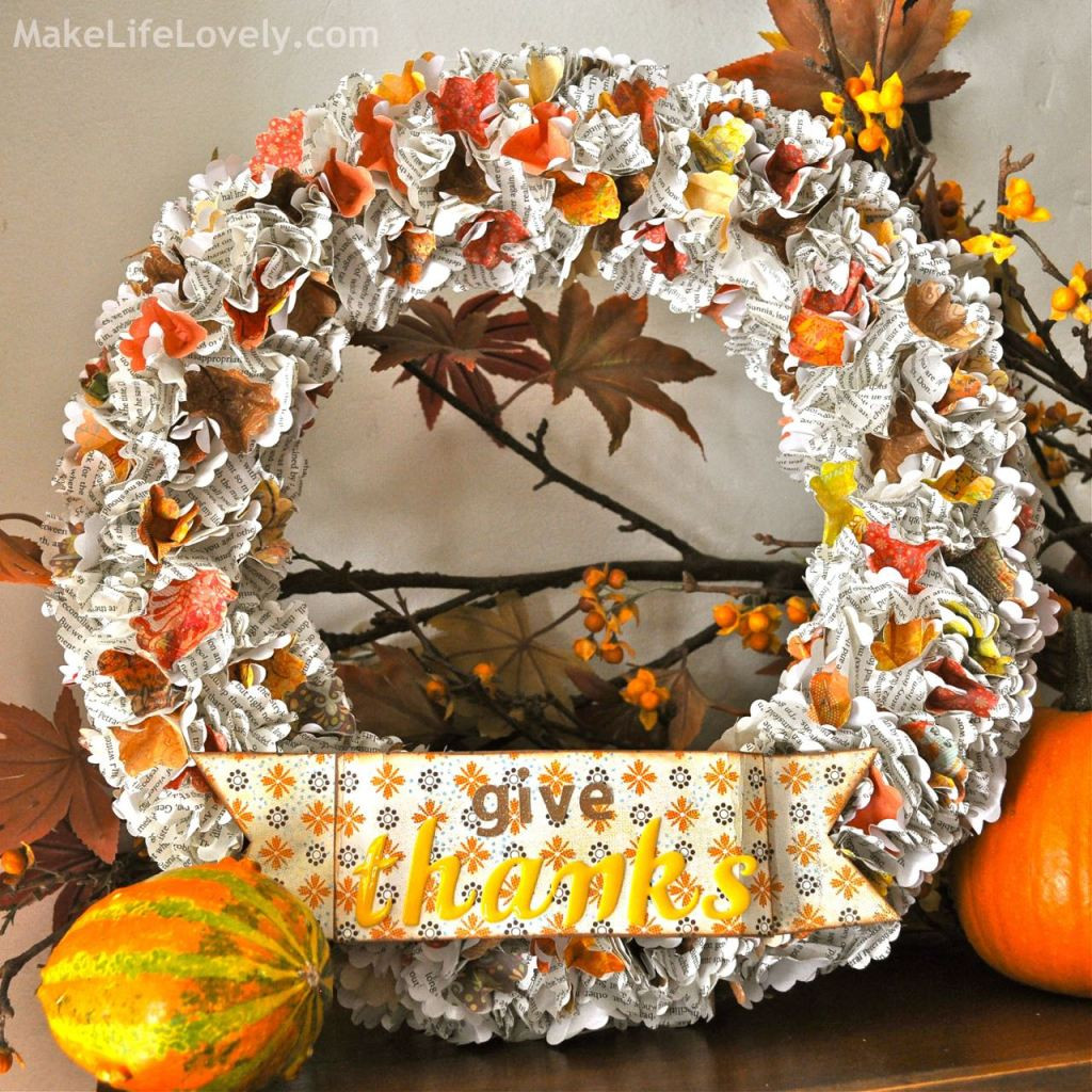 Diy Thanksgiving Wreaths
 Easy DIY Fall Thanksgiving Wreath Make Life Lovely