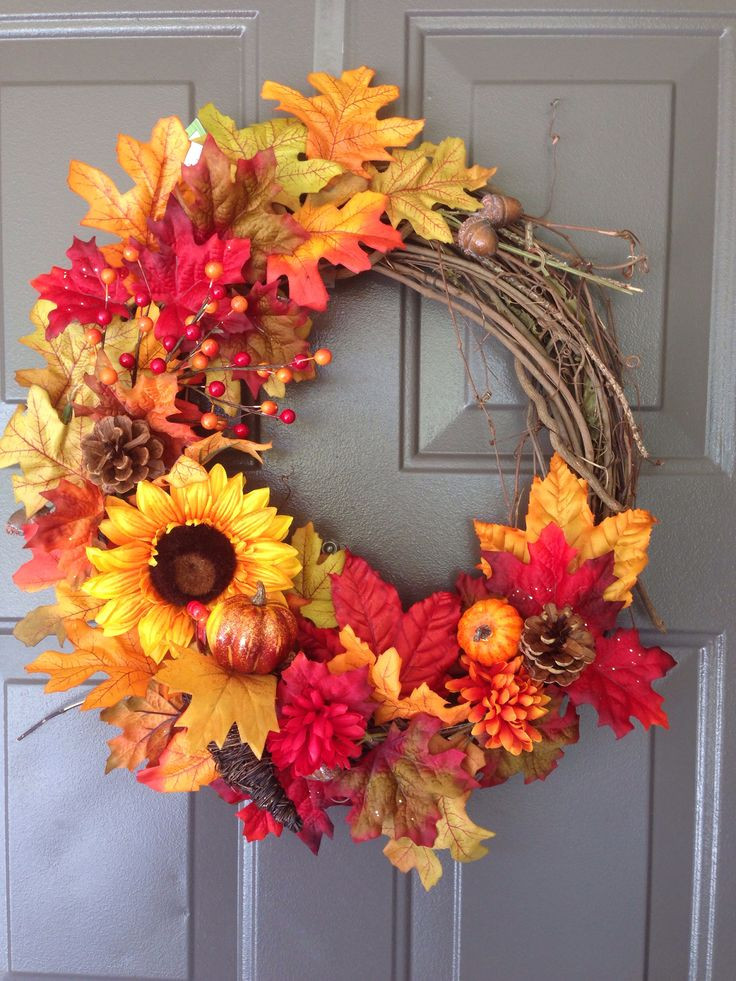 Diy Thanksgiving Wreaths
 DIY Fall Thanksgiving wreath DIY Indoor