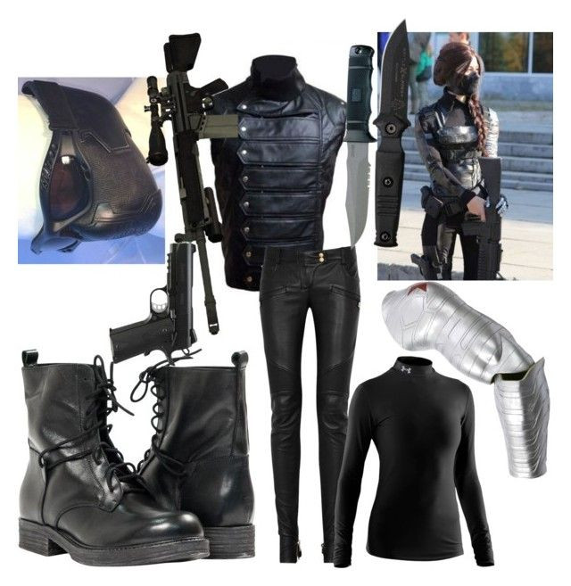 Diy Winter Soldier Costume
 "Female Winter Sol r Cosplay " by laurenwolfchild liked