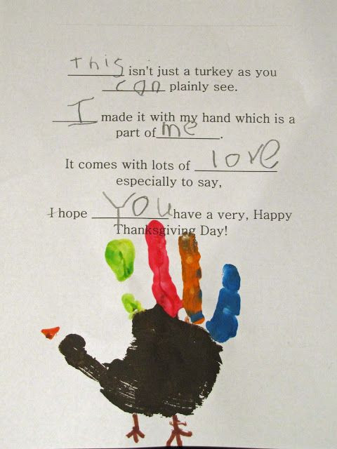 Dltk Thanksgiving Crafts
 Thanksgiving Poem great idea for practicing sight words