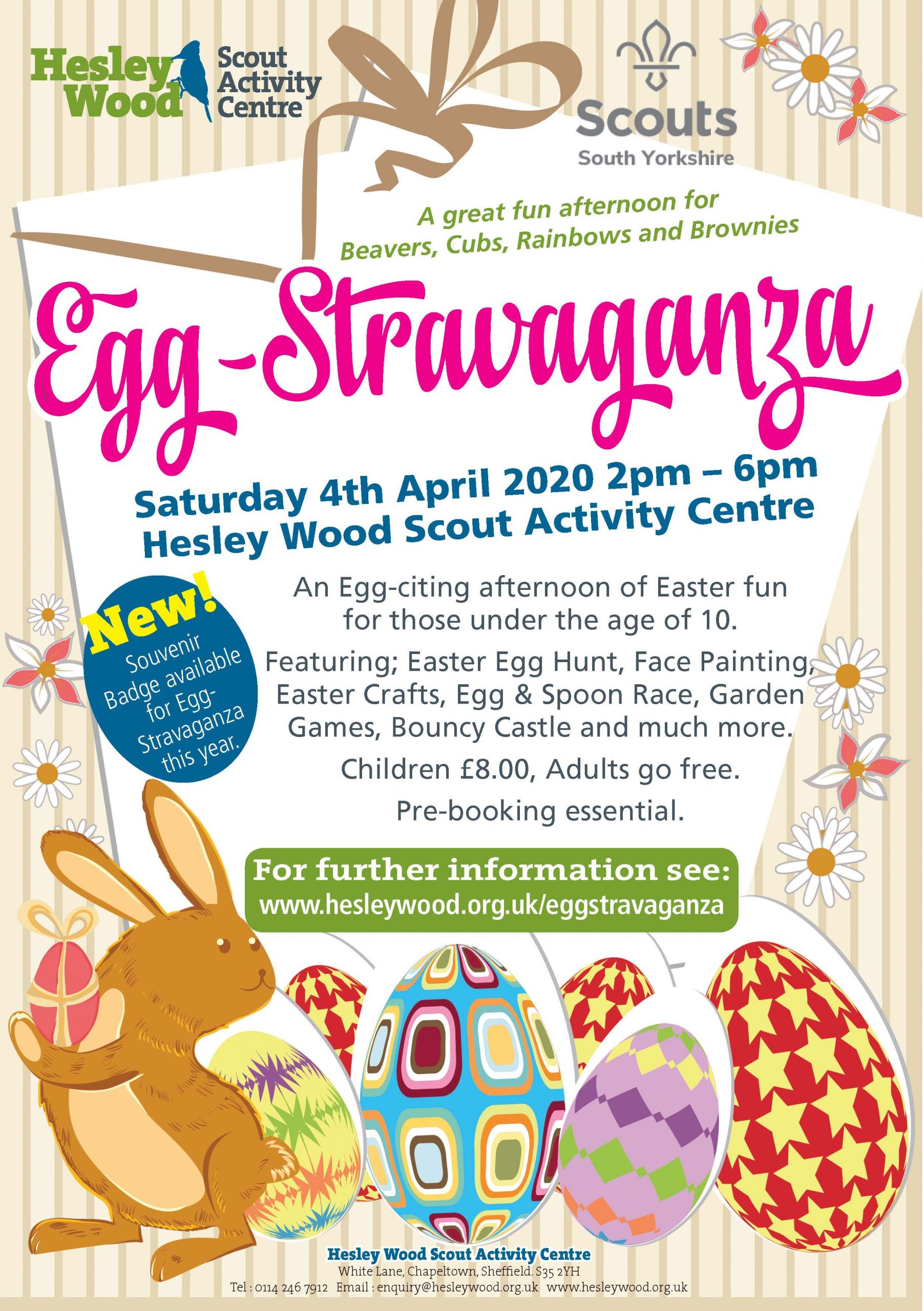 Easter 2020 Activities
 Easter Eggstravagaza 2020 Hesley Wood Events Hesley Wood