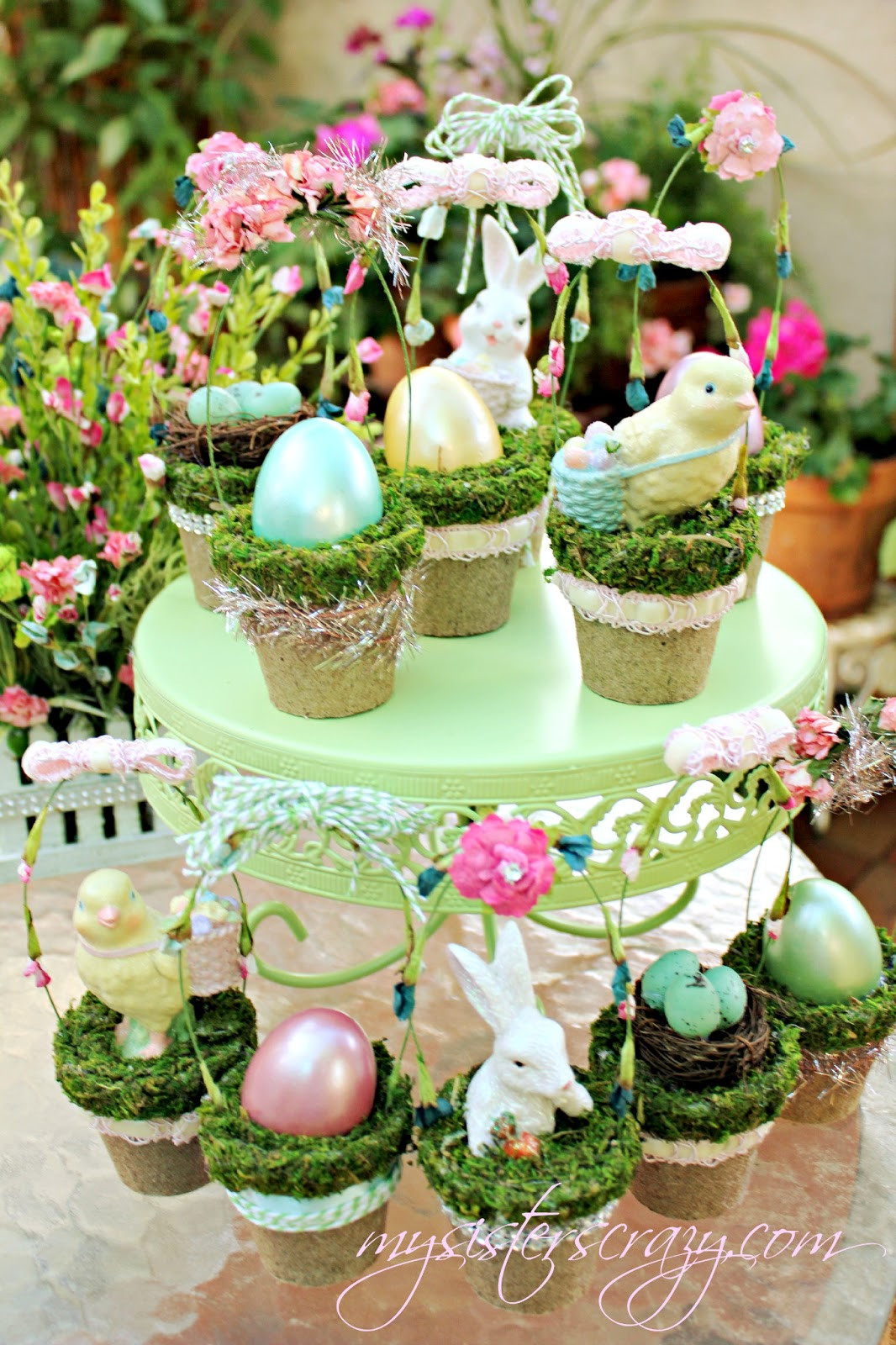 Easter Basket Decorating Ideas
 My Sister s Crazy DECORATING WITH SPRING AND EASTER CRAFTS
