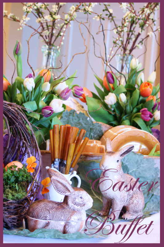 Easter Buffet Ideas
 O ur family is BIG on tradition… down to specific menus