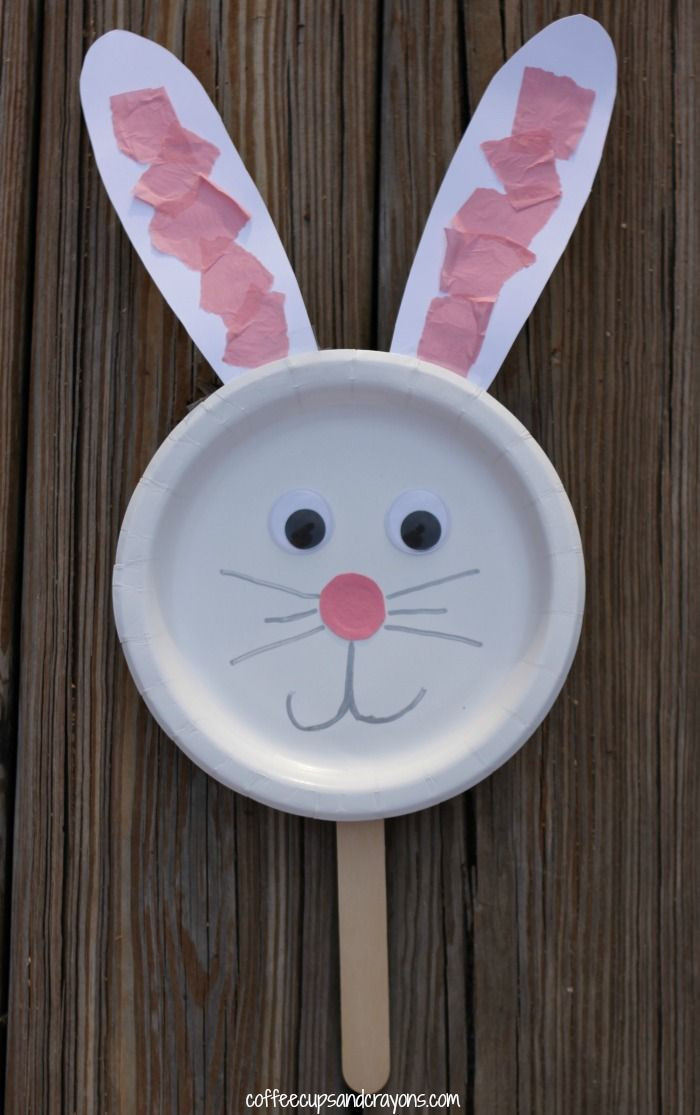 Easter Bunny Crafts For Toddlers
 Bunny Paper Plate Puppet Craft