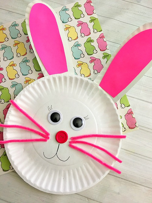 Easter Bunny Crafts For Toddlers
 Cute Bunny Paper Plate Craft for Kids Fun Easter Kids Craft
