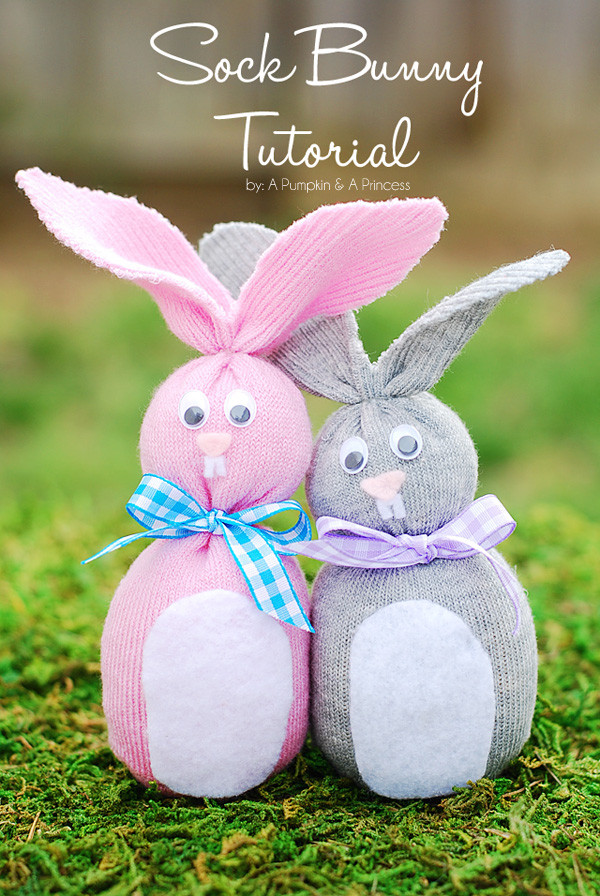 Easter Bunny Crafts For Toddlers
 Sock Bunny Easter Crafts for Kids A Pumpkin And A Princess