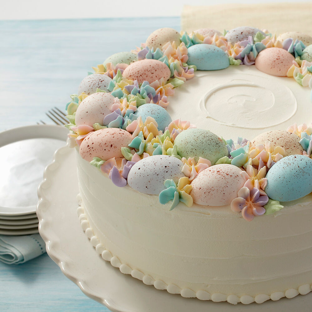 Easter Cake Decorating Ideas
 Speckled Egg Statement Cake