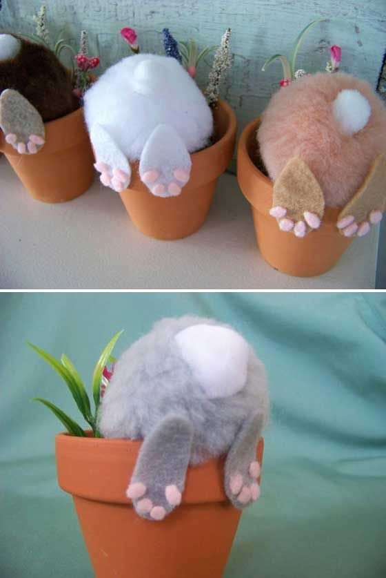 Easter Crafts To Make And Sell
 Bunny Butts in Pots – Do It And How