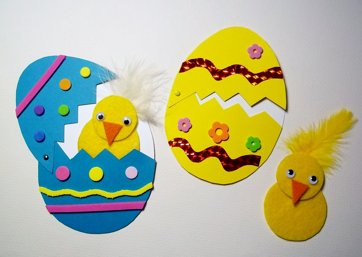 Easter Egg Crafts
 Easter EGG n CHICK 2 Craft Kit by kazsmom on Etsy