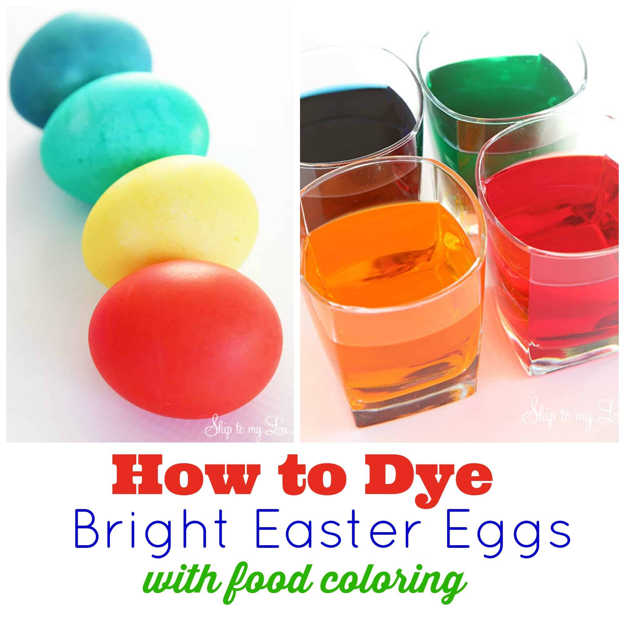 Easter Egg Dye Food Coloring Chart
 How to dye eggs with food coloring