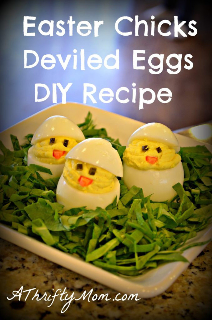Easter Egg Recipe
 Easter Chicks Deviled Eggs DIY simple money saving