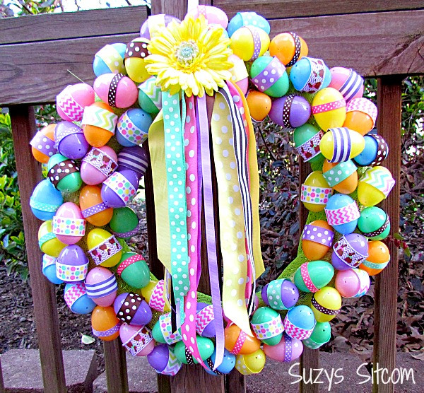 Easter Egg Wreath Diy
 DIY Easter Ribbon Wreath