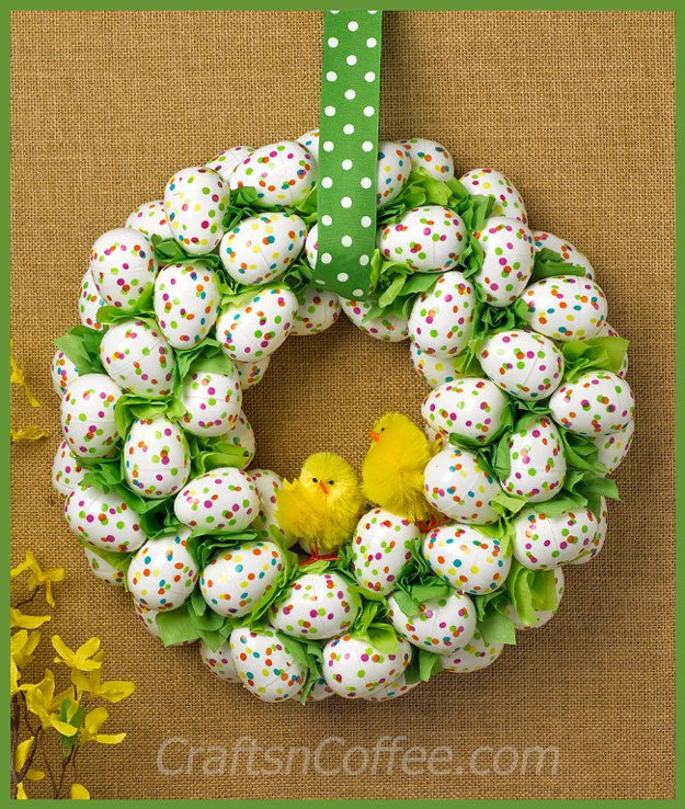 Easter Egg Wreath Diy
 50 Spring And Easter Wreaths With Fresh Designs