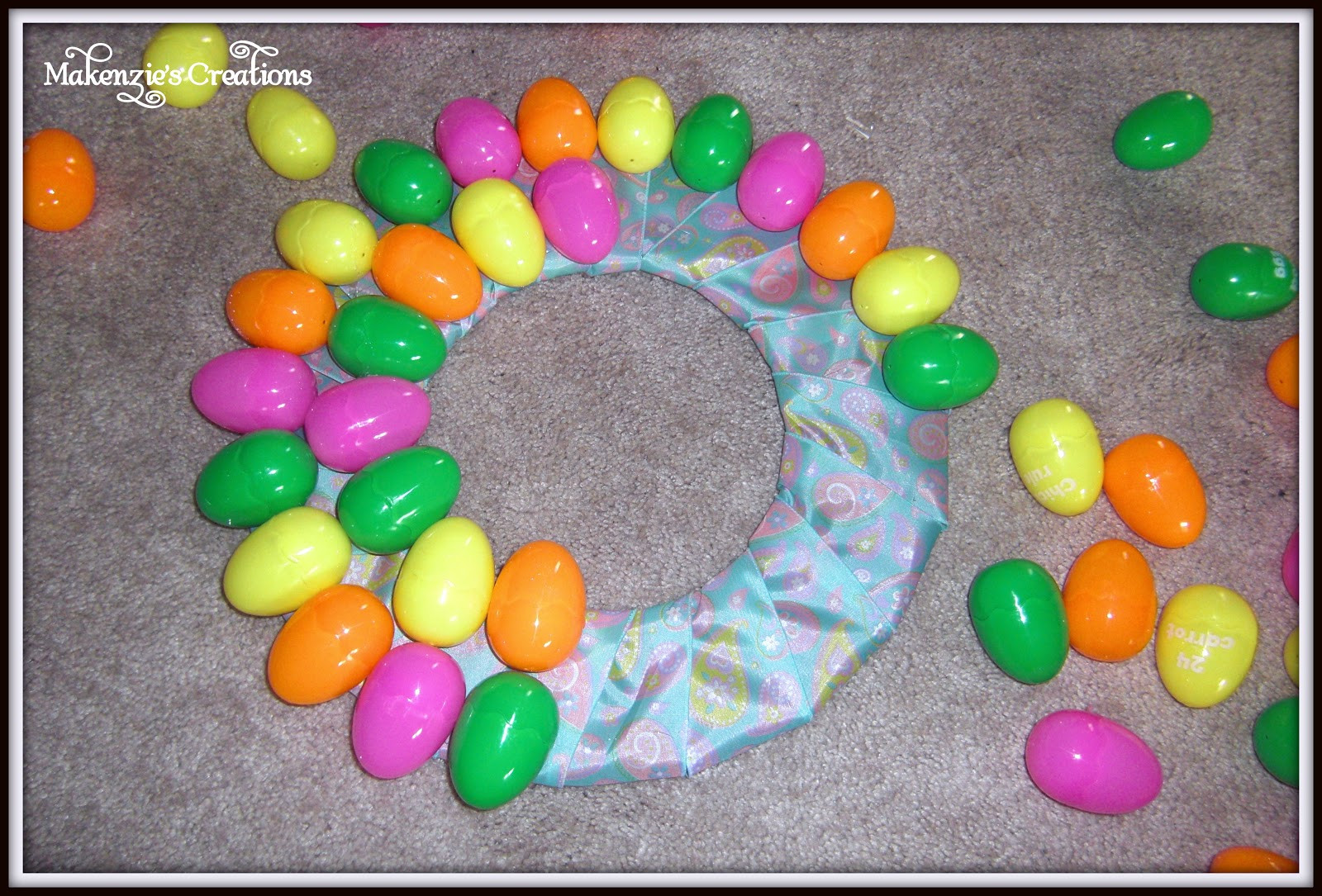 Easter Egg Wreath Diy
 Makenzie s Creations DIY Easter Egg Wreath