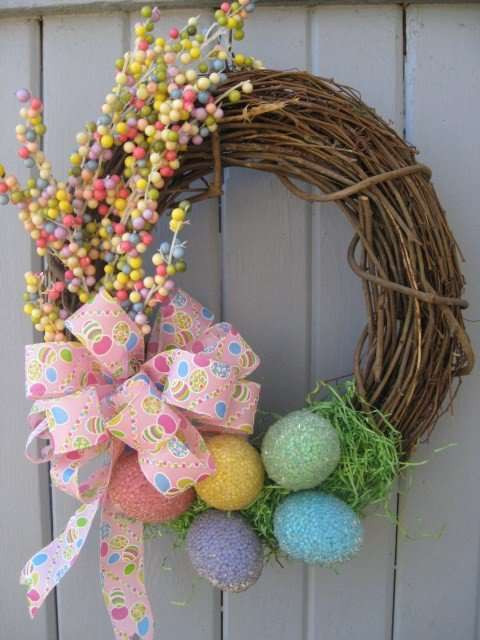 Easter Egg Wreath Diy
 15 DIY Festive Easter Wreaths Ideas