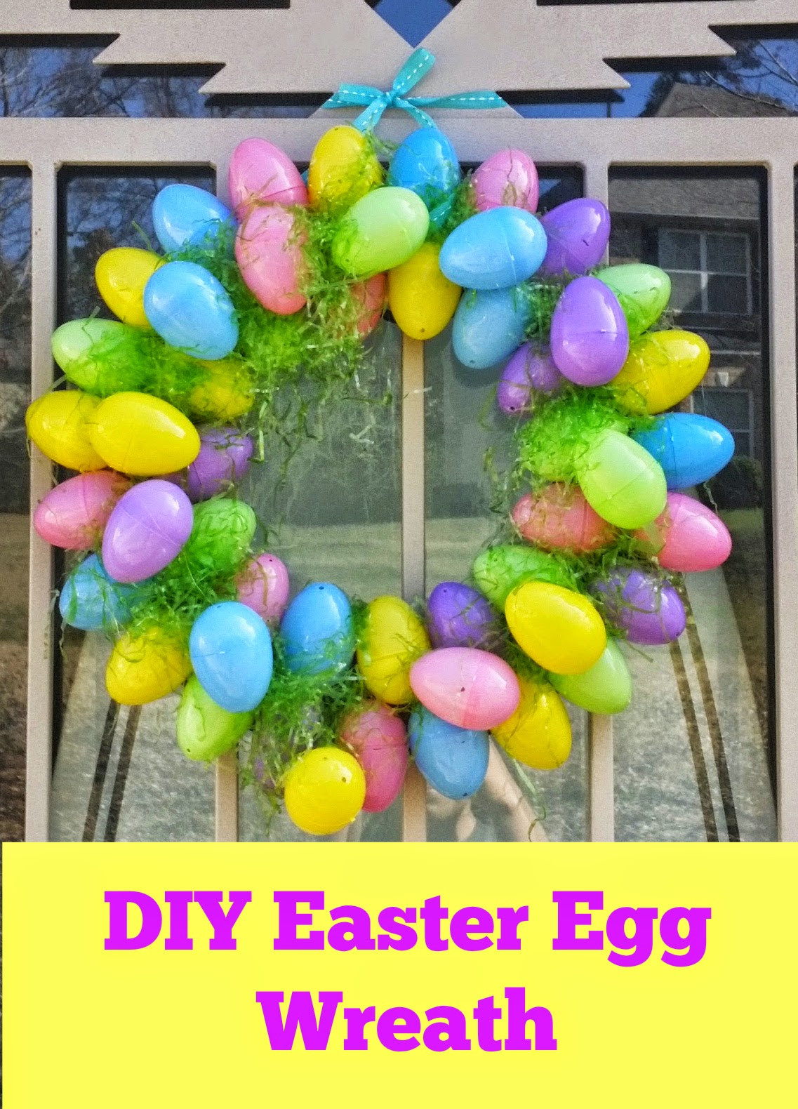 Easter Egg Wreath Diy
 Easy Easter Egg Wreath DIY