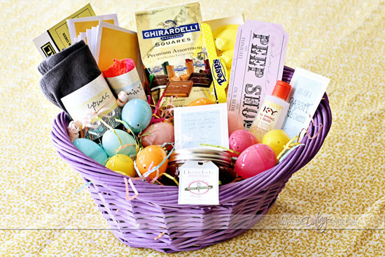 Easter Gift Baskets For Adults
 Intimate Easter Basket