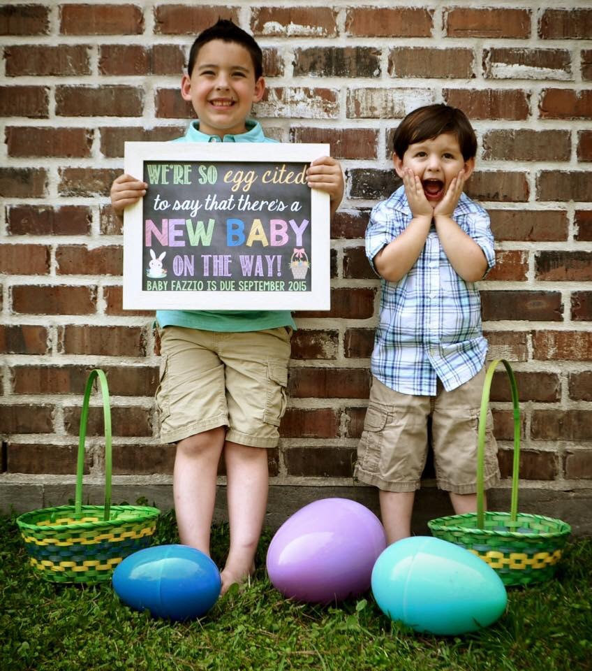 Easter Picture Ideas For Siblings
 6 Easy Easter Pregnancy Announcements Ideas