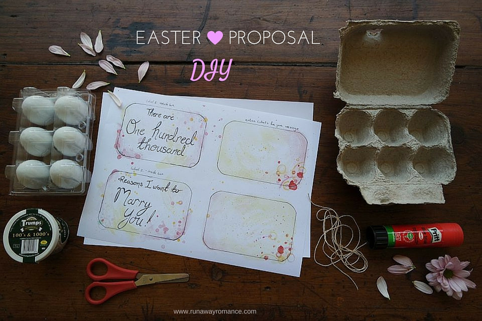 Easter Proposal Ideas
 Easter themed proposal ideas & a Free printable Runaway