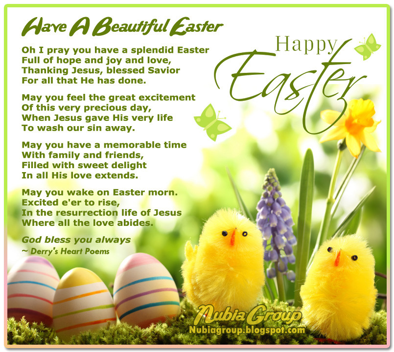 Easter Quotes For Cards
 Nubia group Inspiration Have a Beautiful Easter