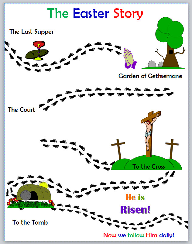 Easter Sunday School Activities
 Activity Packet The Easter Story Following Jesus