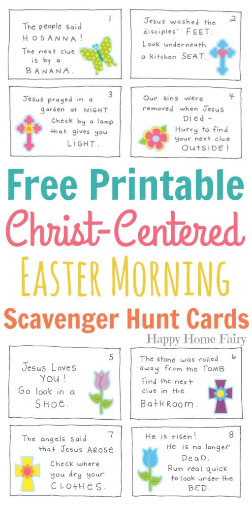 Easter Treasure Hunt Ideas
 Christ Centered Easter Morning Scavenger Hunt for