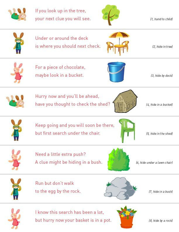 Easter Treasure Hunt Ideas
 obviously change from easter eggs to our discovering clues