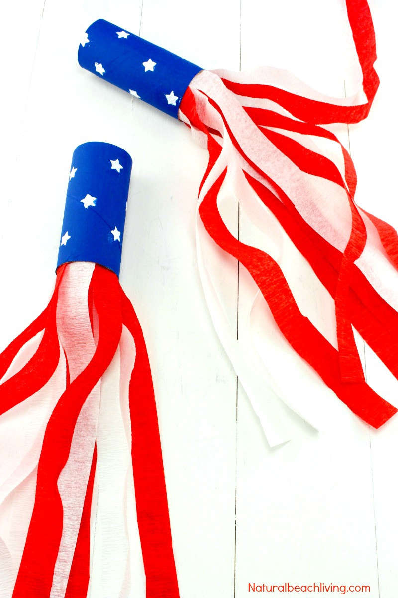 Easy 4th Of July Crafts For Preschoolers
 4th of July Craft Idea Patriotic Kids Blower Natural