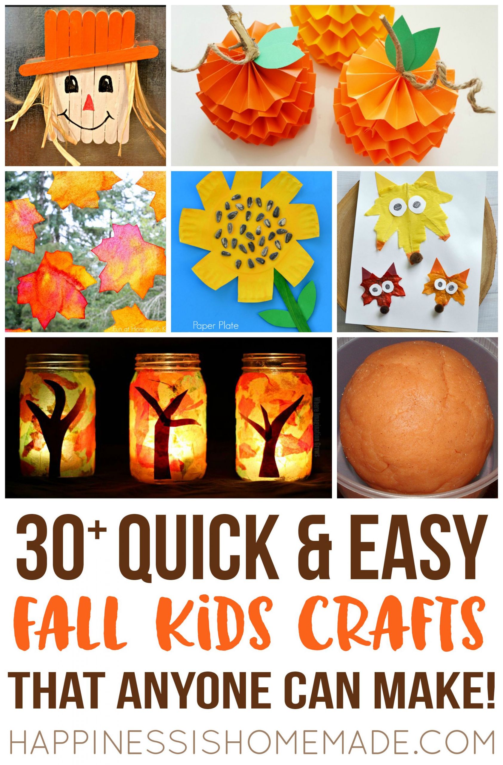 Easy Fall Crafts For Kindergarteners
 Make these quick & easy fall kids crafts in under 30