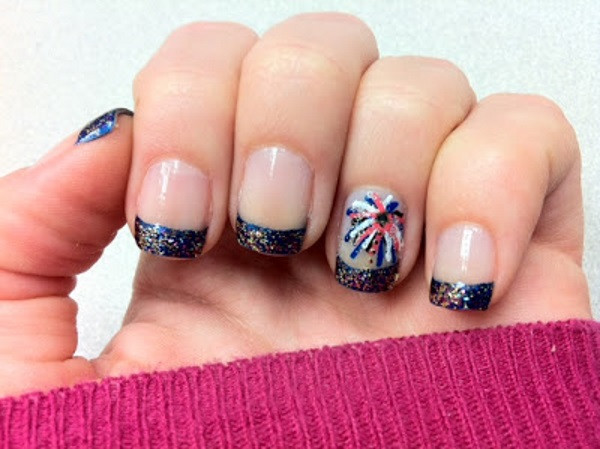Easy Fourth Of July Nails Design
 23 Terrific Fireworks Nail Designs Pretty Designs