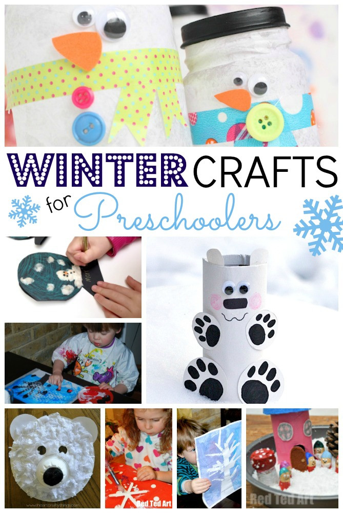 Easy Preschool Winter Crafts
 Easy Winter Crafts for Preschoolers Red Ted Art